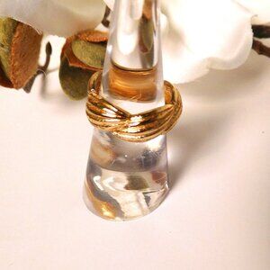 18K Gold Plated Cocoa Pod Ring